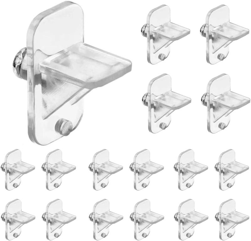 Laoha 1/4 Inch Plastic Shelf Pegs, 20PCS Cabinet Shelf Supports & Clips, Furniture Pins for Wood Bookcase, Kitchen Cabinet, Shelving Replacement - Image 1